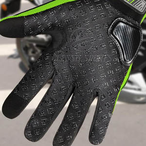 Gants de moto pour hommes, gants de moto en cuir, antidérapants, respirants, confortables, équipement de moto pour hommes - Product Image 3