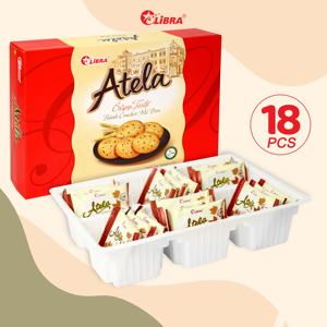 HALAL Atela 342g de craquelins croustillants au sésame produit FMCG faible en gras du Vietnam collation exotique goût sucré genre de biscuits à bas prix - Product Image 1