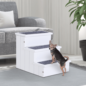 Rampe in legno per animali domestici con tappeto antiscivolo per case e mobili per animali - Product Image 1