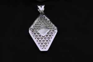 Dvars Diamond DDP-213 Colgante de cruz redondo de moissanita de plata de ley 925, de lujo, estilo Hip Hop, con incrustaciones, regalo para fiesta, chapado en rodio/oro - Product Image 5