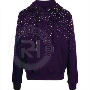 Sudadera con Capucha Unisex de Felpa de Algodón Liso, Suave y Cálida para Invierno, con Pedrería, Estilo Casual Urbano, Servicio OEM para Hombre - Product Image 4