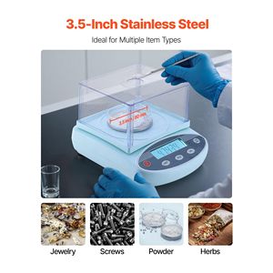 Bilancia Analitica Digitale ad Alta Precisione 200g X 0.001g, 13 Unità con Accuratezza 0.01g per Uso in Laboratorio - Product Image 6