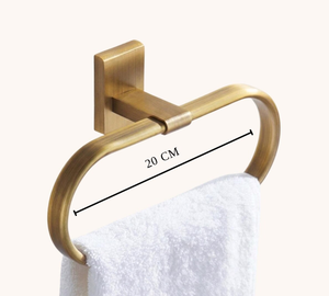 Creative Golden Color Hotel & Apartment Use Modern Design Eco-Friendly Bathroom Towel Rack Nail-Free Single-Rod Towel Bar - Product Image 2