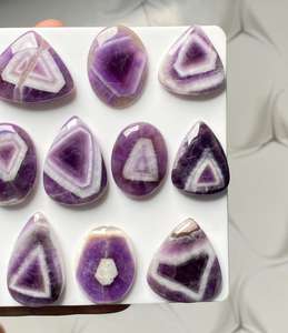 MAHNAJ GEMS Wholesale Bulk Natural Star Amethyst Cabochon Healing Crystal Quartz Star Amethyst Loose Chakra Spiritual Raw Stone - Product Image 5
