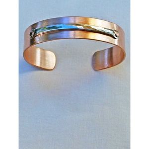 Elegante Brazalete de Cobre Hecho a Mano, Cómodo, con Cuentas y Diseño Elegante - Product Image 2