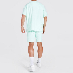 Custom New Summer Men 2PC <b>Set</b> Sporting Suit Short Sleeve T-Shirt and Shorts Two Piece <b>Twin</b> <b>Set</b> Men's Short <b>Set</b> for Sale - Product Image 2