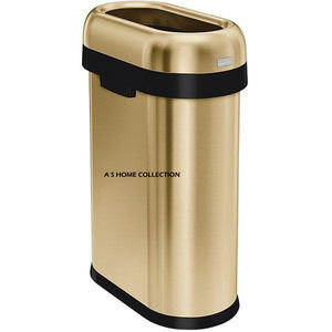 Good Quality New Golden Finished Aluminum Metal <b>Brush</b> Holder <b>Round</b> Shaped Accessory for Home and Hotel Bathroom Use - Product Image 2