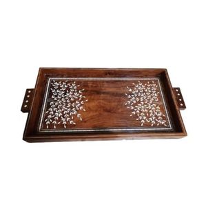 Plateau rectangulaire en bois pour la restauration, fabriqué à la main par des grossistes vietnamiens. - Product Image 4