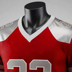 Maillot de football américain personnalisé sublimé respirant grande taille à manches courtes avec logo frontal couleur personnalisée haute qualité OEM - Product Image 3