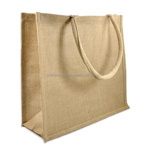 Sac fourre-tout en jute imprimé à prix abordable pour la plage, les courses et le quotidien – Sac de courses écologique en jute - Product Image 6