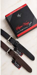 Ceinture en cuir véritable pour homme, style formel, motif uni personnalisé, boucle à ardillon en cuir de vachette, boucle en alliage, largeur 40 mm, 40-50 pouces, cadeau - Product Image 1