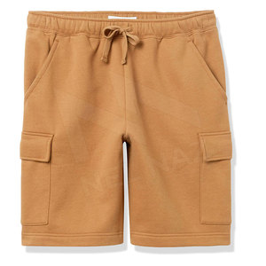 Shorts de sport décontractés pour hommes grandes tailles, séchage rapide, respirants, taille haute, avec cordon de serrage et poche zippée, pour la course et le jogging - Product Image 1