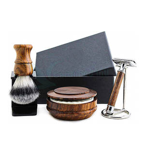 Juego de Afeitado Profesional de Acero Inoxidable de Alta Calidad para Hombre con Maquinilla de Afeitar de Doble Filo, Gel de Afeitar y Kit de Cuidado de la Barba - Product Image 1