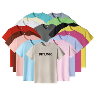 Men's 100% Cotton O-Neck T-Shirt High Quality 180gsm Slim Fit Short Sleeve Breathable Custom <b>Logo</b> Printing Blank Solid Pattern - Product Image 1
