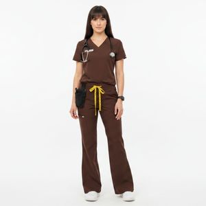 OEM Custom Nurse <b>Scrubs</b> <b>Set</b> Breathable Soft Medical Uniform Comfortable Hospital Workwear <b>Scrub</b> Suit Wholesale Supplier - Product Image 1