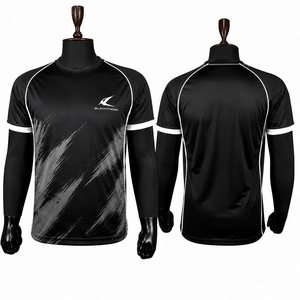 เสื้อเจอร์ซีย์ดาร์ทคอกลมแบบสั่งทำขายส่ง พิมพ์ลายเต็มตัว แขนสั้น พร้อมชื่อและหมายเลขผู้เล่น 160 GSM ผ้าโพลีเอสเตอร์ 100% ยืดได้สี่ทิศทาง - Product Image 3