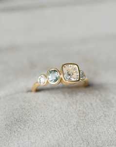 Anillo de compromiso de moissanita de plata de ley 925 con engaste de garra clásico 2026, con certificación, estilo Hip Hop, unisex - Product Image 2