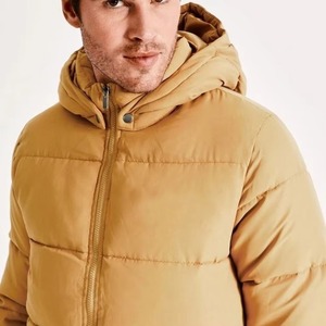 2026 Plus Size Bubble <b>Coat</b> Jacket Men Puffer <b>Coats</b> <b>Winter</b> Bomber Puffer Jackets For Men Light Brown Color Bubble Jacket for Men - Product Image 3