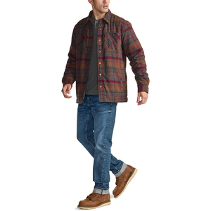 Custom Men's Sherpa Lined Plaid <b>Flannel</b> <b>Jacket</b> Thick Fleece Warm Button Up Shirt <b>Jacket</b> Winter Casual Lumberjack Overshirt OEM - Product Image 4