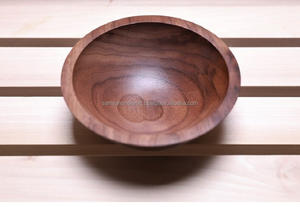 Eco-Friendly Small Walnut Wood Oval Bowls Polished <b>Bulk</b> <b>Candle</b> Vessels with Love Style Agate Bowl Chinese New Year - Product Image 2