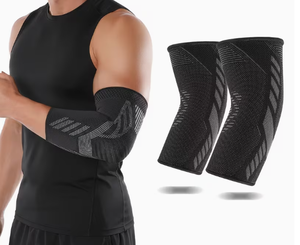 Manchon de compression réglable unisexe pour le coude, respirant, en Spandex et Polyester, pour la protection de base en football et la course à pied - Product Image 3