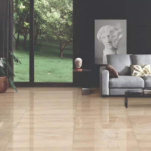 Carreaux de sol et de mur en porcelaine beige Akasa modernes, finition mate, résistants aux acides, dalles intérieures pour villa, hôpital, 60x120 CM - Product Image 1