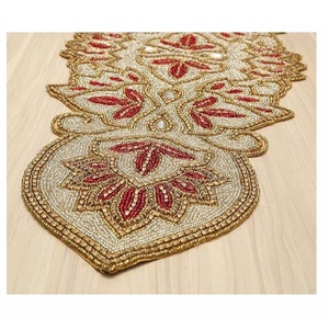 New Arrival Handmade Modern Style Glass Beaded <b>Table</b> <b>Runner</b> Decorative Farmhouse Rustic <b>Table</b> <b>Runner</b> for Dining <b>Table</b> Decoration - Product Image 2