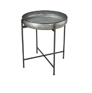 Mesa Auxiliar Industrial de Metal con Estructura con Recubrimiento en Polvo para Área de Recepción de Oficina, Elegante y Profesional - Product Image 2