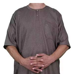 Jubba de Alta Calidad, Transpirable, Holgada, Larga hasta el Suelo, Traje Casual con Cuello en V, Manga Larga, para Todas las Estaciones, Playa y Oración - Product Image 2