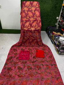 Conjunto de Dirac Somalí en Oferta, Maqbal Dirac Estampado, Vestido de Jacquard de Terciopelo 100% Poliéster, Resistente a la Encogimiento, Talla Mediana para Niñas - Product Image 2