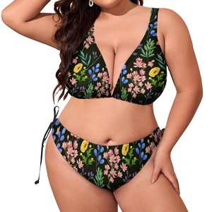 Hot Style <b>Bikinis</b> Beachwear Sexy Swimwear Two Pcs <b>Set</b> Sublimation Printed Design Anti Shrink <b>Plus</b> <b>Size</b> Woman Swimwear - Product Image 1