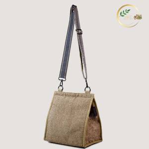 Reusable Burlap Jute Picnic Tote <b>Bag</b> for Outdoor Travel and Daily Shopping - Product Image 2