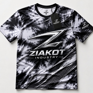 เสื้อยืด ZIAKOT ดีไซน์ใหม่สำหรับผู้ชาย สีขาวฟ้า-ดำ ลายพิมพ์ 3 มิติ ลายต้นมะพร้าวฮาวาย สำหรับการแสดง - Product Image 5