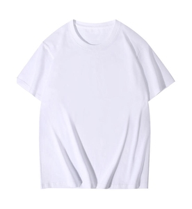 T-shirt décontracté pour homme en gros, 100 % coton épais, coupe ajustée, manches courtes, motif uni, design vierge - Product Image 2