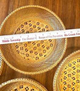 Paniers gigognes en bambou et rotin tressés à la main de haute qualité avec base en plateau – Vente en gros, Fournisseur d'usine OEM - Product Image 5