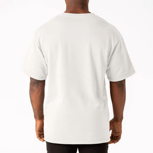 Camiseta de Algodón Grueso Transpirable de Alta Calidad para Hombre, Talla Grande, Precio al por Mayor, Camisetas de Secado Rápido para Hombre - Product Image 3