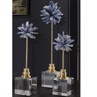 Escultura Abstracta Elevada de Latón y Aluminio, Arte Decorativo Metálico, Estatua Decorativa, Figura Metálica para Hotel, Decoración de Mesa para el Hogar