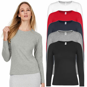 Camiseta de Mujer con Logotipo Personalizado, Apliques Ecológicos, 100% Algodón, Ligera, Transpirable, Talla Grande, Estilo Casual - Product Image 6