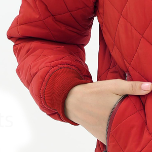 Blouson Bomber Femme Personnalisé avec Logo, Léger et Confortable, Qualité Supérieure, Fermeture Éclair, Tricoté, Respirant, Écologique - Product Image 4