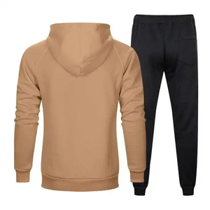 Men Sport Gym Sets Custom Tracksuit Sweat Pants High Quality <b>Plain</b> <b>Hoodies</b> Custom Logo Fitness Set - Product Image 2