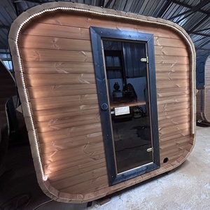 Sauna Tradizionale da Giardino |   Porta in Vetro Temperato, Struttura in Legno Massello |   Personalizzazione e Configurazione del Legno con Tinte - Product Image 5