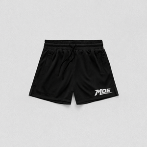 Pantalones Cortos Deportivos Negros de Malla para Hombre, Gran Volumen, Marca Privada, Logotipo Personalizado, Cordón Elástico para Compradores de Marcas de Fitness - Product Image 4