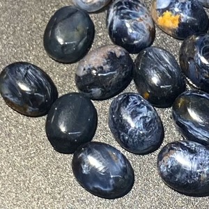 Vente en gros de pierres précieuses naturelles : Quartz de guérison, Pierre de Pietersite ovale et ronde, Cabochon en cristal, pour la création de bijoux DIY et de bagues - Product Image 3