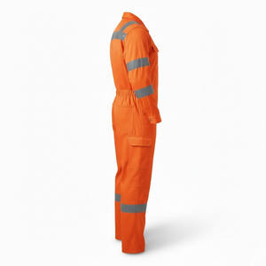 Overoles de Trabajo de Seguridad de Alta Visibilidad, Hechos a Medida, de Algodón Ignífugo, para Uso Industrial y de Construcción - Product Image 3