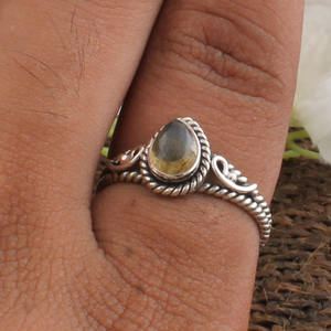 แหวนควอตซ์รูทิลสีทองธรรมชาติ เงินแท้ 925 ประดับด้วยพลอยรูทิลสีทอง สำหรับผู้หญิง ของขวัญวันครบรอบ - Product Image 4