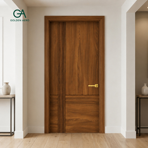 ประตูสำนักงานไม้เนื้อแข็ง GA-16L ดีไซน์ร่องแบบมินิมอล สำหรับคอนโดมิเนียม คุณภาพสูงจากโรงงานโดยตรง - Product Image 2