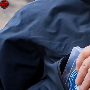 Veste de pêche 2 pièces pour homme, coupe-vent, imperméable, pour la randonnée, la pluie, avec fermeture éclair, respirante, pour le camping et les excursions - Product Image 4