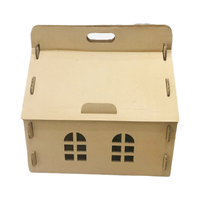 Großhandel Wellpappe Cat Scratcher House Karton Tragbares Katzen haus für Katzen unterhaltung und Unterstand aus Vietnam