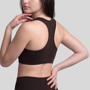 New Arrival Custom Triangle Cup Women's Gym Bra High Waist Leggings Set Wire Free Breathable Lace Spandex/Nylon Slim Fit Summer - Product Image 4