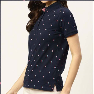 Nouveau T-shirt d'été à manches courtes pour femme, décontracté, élégant, ample, à col brodé, style polo, respirant - Product Image 3